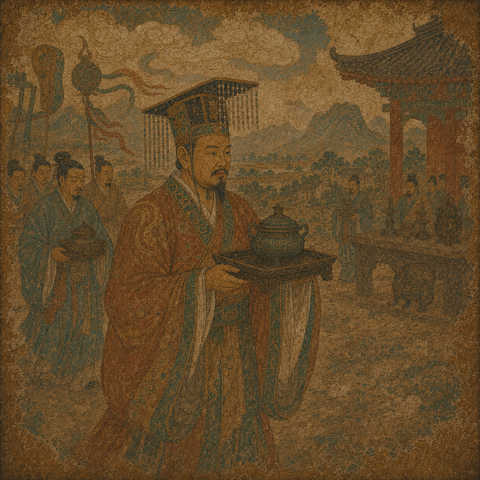 Ancient-style visual for the 戴 surname
