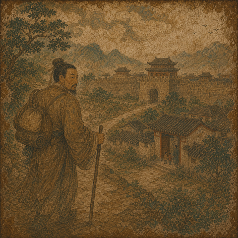 Ancient-style visual for the 顾 surname