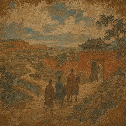 Ancient-style visual for the 郝 surname