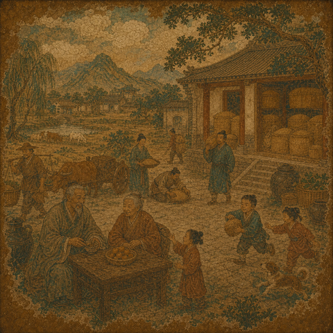 Ancient-style visual for the 康 surname