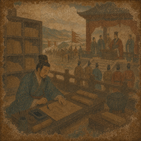 Ancient-style visual for the 史 surname