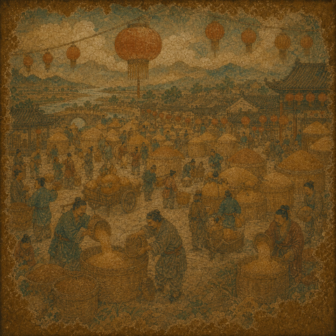 Ancient-style visual for the 万 surname