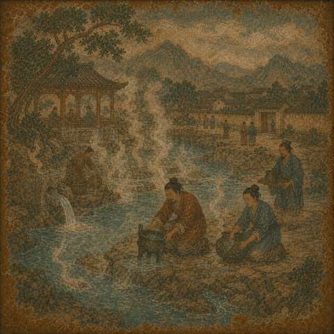 Ancient-style visual for the 温 surname