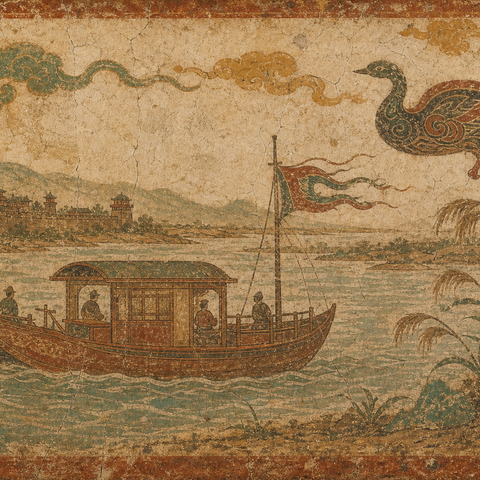 Ancient-style visual for the 吴 surname