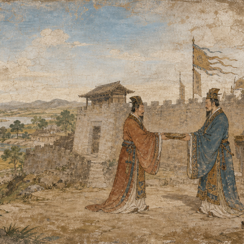 Ancient-style visual for the 谢 surname